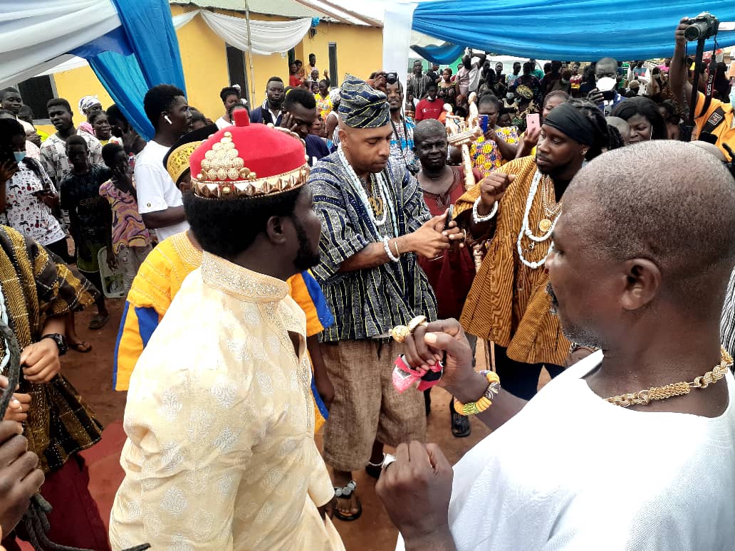 Chiefs And People Of Anamase Kingdom Fetes American Royals