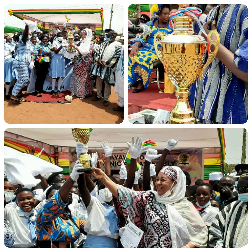 MCE Presents NPP Decorated Trophy For Best School On Indep. Day Celebration