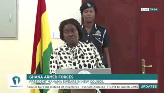 VEEP Professor Opoku-Agyemang Leads Armed Forces Council in Pledge to Serve Ghana