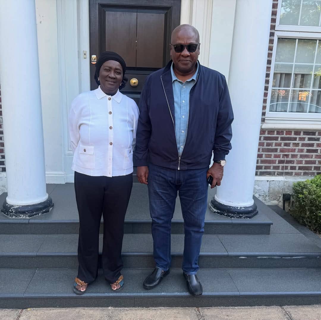 President Mahama Visits VP Naana Jane Opoku-Agyemang on Mother’s Day