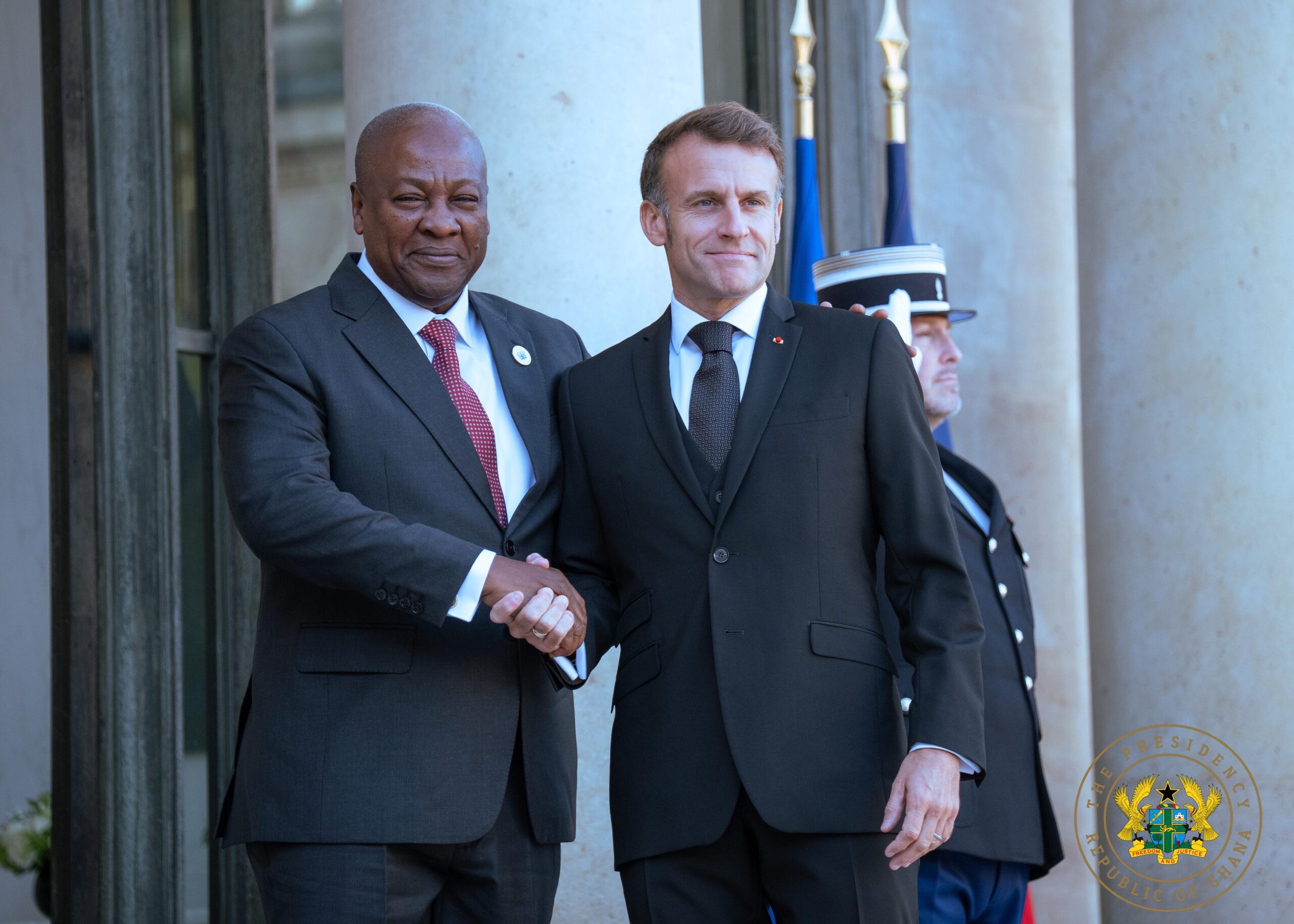 Mahama and Macron strengthen Ghana-France ties at Paris Peace Forum