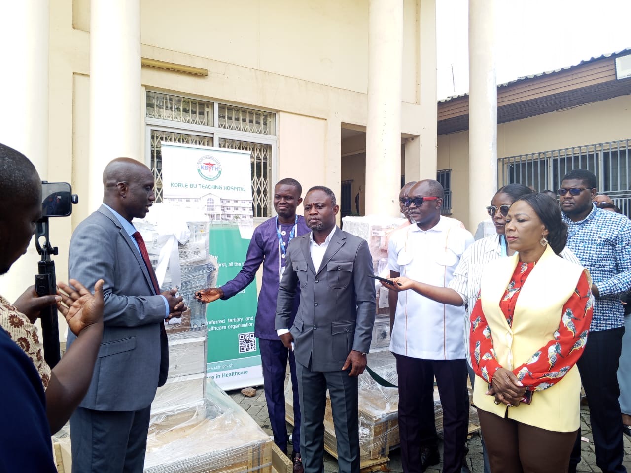 Health Minister Donates to Two Hospitals