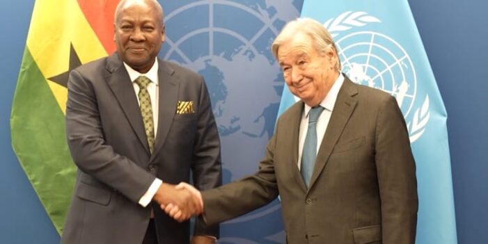 Mahama Engages in High-Level Bilateral Talks with UN Chief and Chinese Vice President