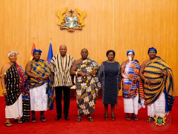 VP Opoku-Agyemang Joins President Mahama to Host Ahafo Regional House of Chiefs at the Presidency VP Opoku-Agyemang Joins President Mahama to Host Ahafo Regional House of Chiefs at the Presidency